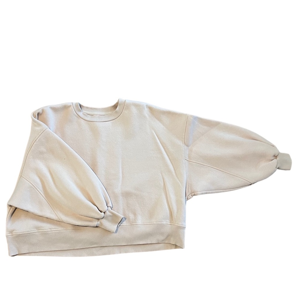 SKULLHOUSE - Cream Bubble Sleeve Crewneck